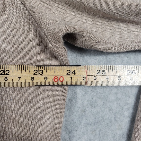 Lety & Me Beige Knit Sweater Plus Size 1X Oversized Soft Crewneck Minimalist Tan - Picture 4 of 8